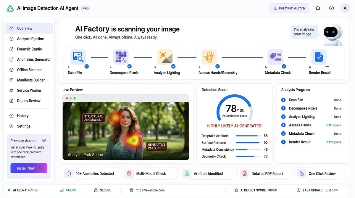 AI Actor Platform — example of the AI tool dashboard software